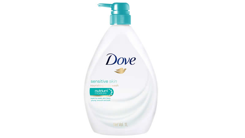 Dove sensitive skin body wash gentle daily cleanser