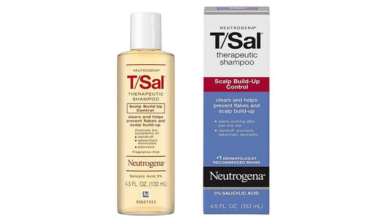 Neutrogena T Sal therapeutic shampoo scalp buildup control USA