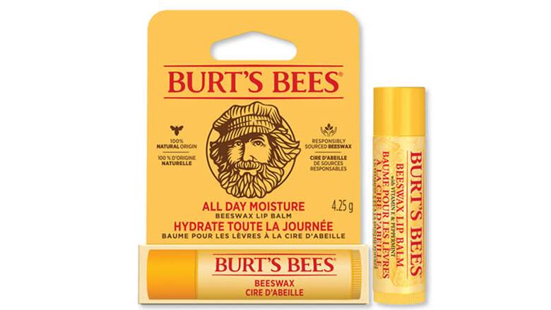 Burts Bees beeswax lip balm natural hydration everyday lip care USA