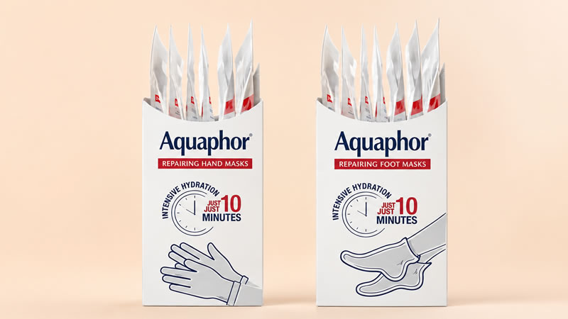 Aquaphor Repairing Foot Masks for deep hydration