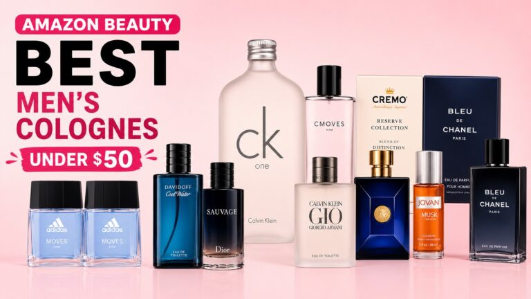 Best men’s fragrances on Amazon in the USA including Dior Sauvage, Bleu de Chanel, and Nautica Voyage