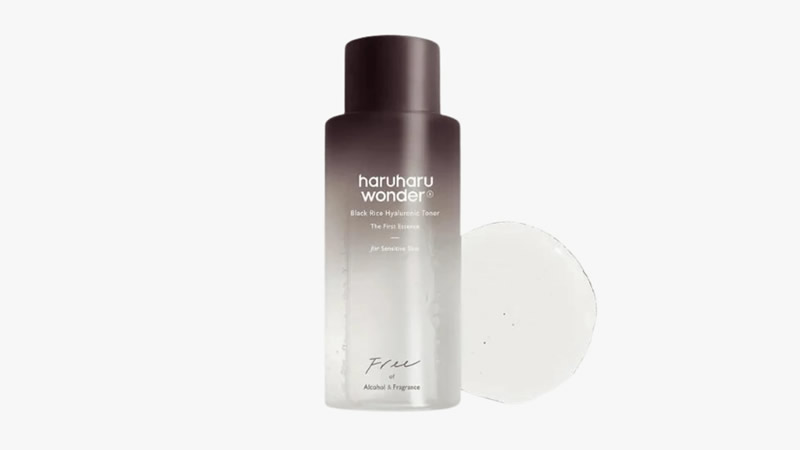 Unscented Haruharu Wonder Black Rice Hyaluronic Toner bottle