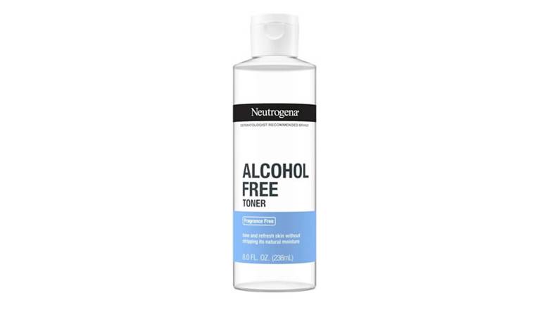 Classic Neutrogena Alcohol-Free Facial Toner blue bottle
