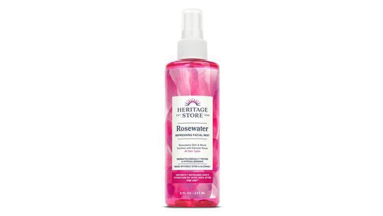 Heritage Store Rosewater Facial Toner with Hyaluronic Acid