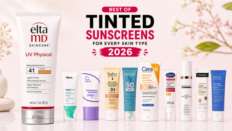 Best tinted sunscreens 2026 Amazon beauty picks including EltaMD, CeraVe, Cetaphil, and Paula's Choice